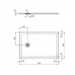 Ντουζιέρα ορθογώνια 120x80x3 από συνθετικό Jet Black, χρώμα: Μαύρο επιφάνεια: Ματ Ντουζιέρα ορθογώνια 120x80x3 από συνθετικό Jet Black, χρώμα: Μαύρο επιφάνεια: Ματ
