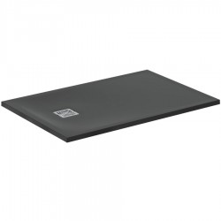Ντουζιέρα ορθογώνια 120x80x3 από συνθετικό Jet Black, χρώμα: Μαύρο επιφάνεια: Ματ Ορθογώνιες