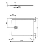 Ντουζιέρα ορθογώνια 100x80x3 από συνθετικό pure white, χρώμα: Λευκό επιφάνεια: Ματ Ορθογώνιες Ντουζιέρα ορθογώνια 100x80x3 από συνθετικό pure white, χρώμα: Λευκό επιφάνεια: Ματ Ορθογώνιες