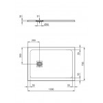 Ντουζιέρα ορθογώνια 100x70x3 από συνθετικό pure white, χρώμα: Λευκό επιφάνεια: Ματ Ορθογώνιες Ντουζιέρα ορθογώνια 100x70x3 από συνθετικό pure white, χρώμα: Λευκό επιφάνεια: Ματ Ορθογώνιες