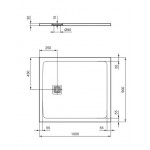 Ντουζιέρα ορθογώνια 100x90x3 από συνθετικό pure white, χρώμα: Λευκό επιφάνεια: Ματ Ορθογώνιες Ντουζιέρα ορθογώνια 100x90x3 από συνθετικό pure white, χρώμα: Λευκό επιφάνεια: Ματ Ορθογώνιες