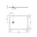 Ντουζιέρα ορθογώνια 120x90x3 από συνθετικό Pure White, χρώμα: Λευκό επιφάνεια: Ματ Ντουζιέρα ορθογώνια 120x90x3 από συνθετικό Pure White, χρώμα: Λευκό επιφάνεια: Ματ