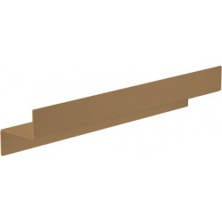 Ράφι μπάνιου 50x9,3x10 από ορείχαλκο με μεσαία πρόσοψη, Warm Beige, χρώμα: Μπεζ επιφάνεια: Ματ Ράφια μπάνιου 