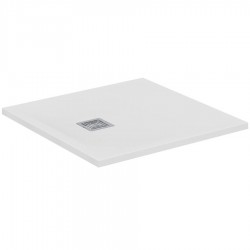 Ντουζιέρα τετράγωνη 80x80x3 από συνθετικό pure white, χρώμα: Λευκό επιφάνεια: Ματ Τετράγωνες