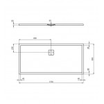 Shower tray Rectangular 170x80x3,5 material: Synthetic, color: White surface: Matt Shower tray Rectangular 170x80x3,5 material: Synthetic, color: White surface: Matt Rectangular