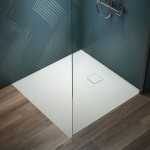 Shower tray Square 100x100x3,5 material: Synthetic, color: White surface: Matt Square