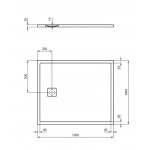 Shower tray Rectangular 120x100x3,5 material: Synthetic, color: White surface: Matt Rectangular Shower tray Rectangular 120x100x3,5 material: Synthetic, color: White surface: Matt Rectangular