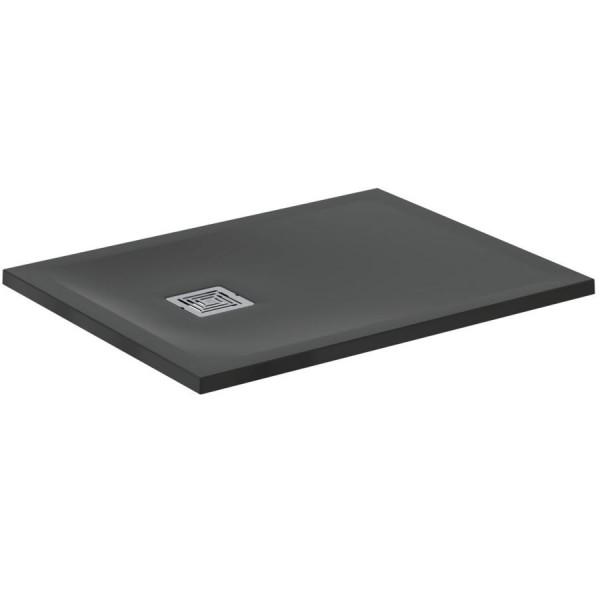 Ντουζιέρα ορθογώνια 90x70x3 από συνθετικό Jet Black, χρώμα: Μαύρο επιφάνεια: Ματ Ντουζιέρα ορθογώνια 90x70x3 από συνθετικό Jet Black, χρώμα: Μαύρο επιφάνεια: Ματ