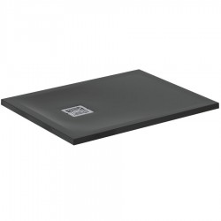 Shower tray Rectangular 90x70x3 material: Synthetic, color: Black surface: Matt Rectangular