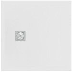 Shower tray Rectangular 90x90x3 material: Synthetic, color: White surface: Matt Rectangular