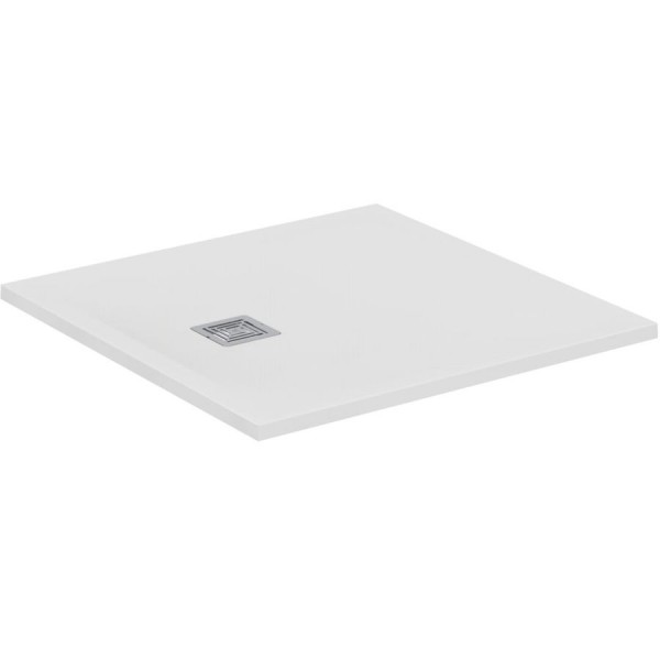 Shower tray Rectangular 90x90x3 material: Synthetic, color: White surface: Matt Rectangular
