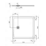 Ντουζιέρα τετράγωνη 100x100x3 από συνθετικό Jet Black, χρώμα: Μαύρο επιφάνεια: Ματ Ντουζιέρα τετράγωνη 100x100x3 από συνθετικό Jet Black, χρώμα: Μαύρο επιφάνεια: Ματ