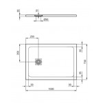 Shower tray Rectangular 100x70x3 material: Synthetic, color: Black surface: Matt Rectangular Shower tray Rectangular 100x70x3 material: Synthetic, color: Black surface: Matt Rectangular