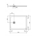 Ντουζιέρα ορθογώνια 100x80x3 από συνθετικό Jet Black, χρώμα: Μαύρο επιφάνεια: Ματ Ορθογώνιες Ντουζιέρα ορθογώνια 100x80x3 από συνθετικό Jet Black, χρώμα: Μαύρο επιφάνεια: Ματ Ορθογώνιες