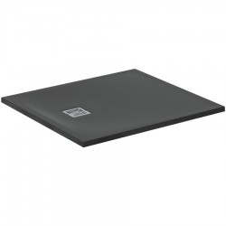 Ντουζιέρα ορθογώνια 100x90x3 από συνθετικό Jet Black, χρώμα: Μαύρο επιφάνεια: Ματ