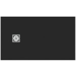 Ντουζιέρα ορθογώνια 120x70x3 από συνθετικό Jet Black, χρώμα: Μαύρο επιφάνεια: Ματ Ορθογώνιες
