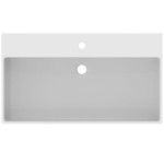 Washbasin Wall-mounted 81,5x45x12,5 With 1 bowl With hole in the middle With overflow material: Porcelain, color: White surface: Glossy Wall-mounted Washbasin Wall-mounted 81,5x45x12,5 With 1 bowl With hole in the middle With overflow material: Porcelain, color: White surface: Glossy Wall-mounted
