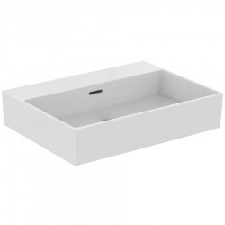 Washbasin Wall-mounted 61,5x45x12,5 With 1 bowl With overflow Without hole material: Porcelain, color: White surface: Glossy Wall-mounted