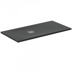 Ντουζιέρα ορθογώνια 140x70x3 από συνθετικό Jet black, χρώμα: Μαύρο επιφάνεια: Ματ