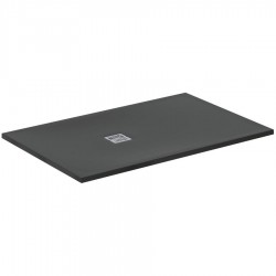 Ντουζιέρα ορθογώνια 140x90x3 από συνθετικό Jet Black, χρώμα: Μαύρο επιφάνεια: Ματ Ορθογώνιες