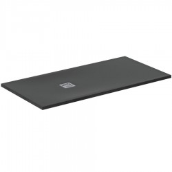 Shower tray Rectangular 160x80x3 material: Synthetic, color: Black surface: Matt Rectangular