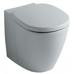 Floor standing toilet & toilet seat soft closing, style: Wrapover back to wall Rimless vertical outlet / horizontal outlet p 54,5x36 surface: Glossy, color: White Floor standing