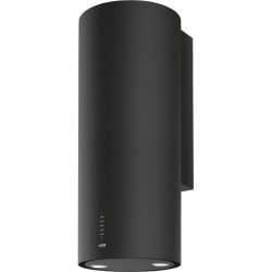 Absorber Chimney wall 37cm, style: 220 W Matte black, color: Black Wall-mounted chimney hoods