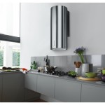 Absorber Chimney wall 37cm, style: 220 W, color: Chrome Wall-mounted chimney hoods