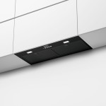 Απορροφητήρας εντοιχιζόμενος απλός 70cm 110 W, χρώμα: Μαύρο Απορροφητήρες εντοιχιζόμενοι