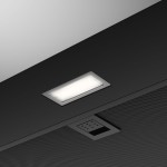 Απορροφητήρας εντοιχιζόμενος απλός 70cm 110 W, χρώμα: Μαύρο Απορροφητήρες εντοιχιζόμενοι