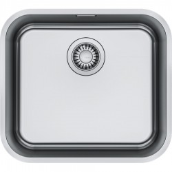 Νεροχύτης ανοξείδωτος 45x40 από inox επιφάνεια: Λεία ματ χωρίς πάγκο υποκαθήμενος, 1 γούρνα (48,2x43,2), χρώμα: Χρωμέ Ανοξείδωτοι