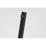 Kitchen tap Deck-mounted material: Brass, color: Black surface: Matt Deck-mounted