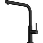 Kitchen tap Deck-mounted material: Brass, color: Black surface: Matt Deck-mounted