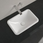Washbasin Built-in 45x28 material: Porcelain With overflow Without hole, color: White surface: Glossy Built-in Washbasin Built-in 45x28 material: Porcelain With overflow Without hole, color: White surface: Glossy Built-in