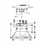 Bathtub tap Floor-standing concealed part Floor standing