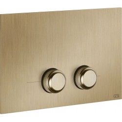 Πλακέτα εντοιχιζόμενου καζανακίου για καζανάκια Sigma 8 & 12, warm bronze bruhsed PVD από μέταλλο διπλής ενέργειας μηχανικά, χρώμα: Ροζ Χρυσό επιφάνεια: Βουρτσισμένη Πλακέτες