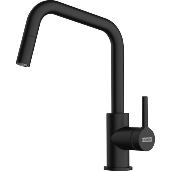 Kitchen tap Deck-mounted material: Brass with shower, color: Black surface: Matt Deck-mounted Kitchen tap Deck-mounted material: Brass with shower, color: Black surface: Matt Deck-mounted