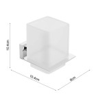 Cupholder material: Brass Wall-mounted 8x11x11cm, color: Chrome surface: Glossy Tumbler holders Cupholder material: Brass Wall-mounted 8x11x11cm, color: Chrome surface: Glossy Tumbler holders