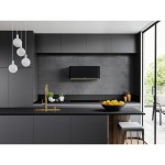 Absorber Chimney wall 80cm, style: 250 W BK Extra Matt/Gold Ring, color: Black/Gold Wall-mounted chimney hoods