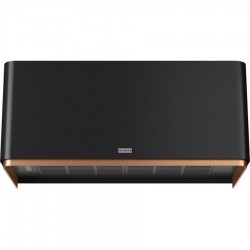 Absorber Chimney wall 80cm, style: 250 W BK Extra Matt/Copper Ring, color: Black/Bronze Wall-mounted chimney hoods