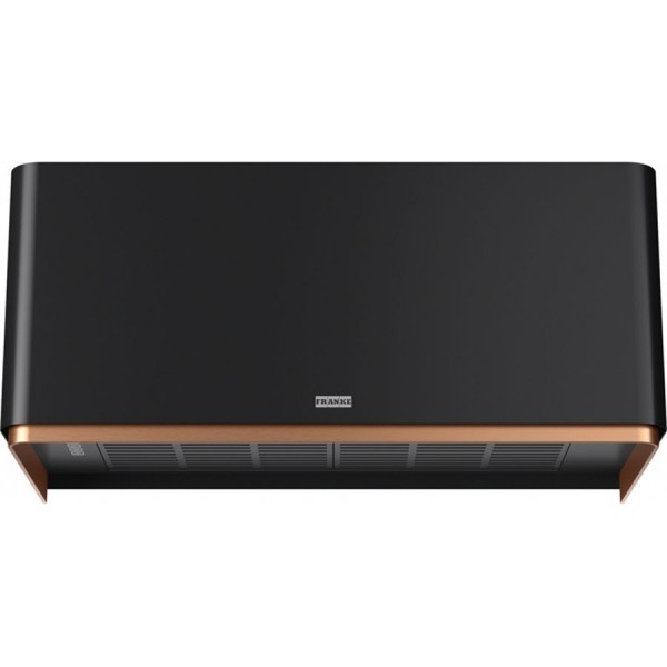 Absorber Chimney wall 80cm, style: 250 W BK Extra Matt/Copper Ring, color: Black/Bronze Wall-mounted chimney hoods