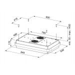 Απορροφητήρας καμινάδα κεντρική 85x55 100 W Gold, χρώμα: Μαύρο/Χρυσό Καμινάδες κεντρικές Απορροφητήρας καμινάδα κεντρική 85x55 100 W Gold, χρώμα: Μαύρο/Χρυσό Καμινάδες κεντρικές