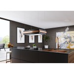 Απορροφητήρας καμινάδα κεντρική 85x55 100 W Copper, χρώμα: Μαύρο/Μπρονζέ Καμινάδες κεντρικές