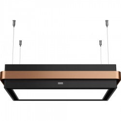 Absorber Chimney center 85x55, style: 100 W Copper, color: Black/Bronze Ceiling-mounted chimney hoods