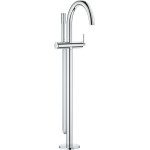 Bathtub tap Floor-standing external part material: Brass, color: Chrome surface: Glossy Floor standing