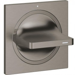 Shower tap Switch external part material: Brass surface: Brushed, color: Grey Volume control valves