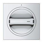 Diverter for concealed shower tap Wall-mounted - external part material: Brass 3 way, color: Chrome surface: Brushed Diverters - external part