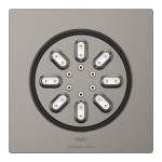 Ντους (Jet) επίτοιχο 2 ροών (PureRain, ActiveJet) 7,5x7,5cm, brushed hard graphite, χρώμα: Γκρι από ορείχαλκο επιφάνεια: Βουρτσισμένη Ντους (Jet) επίτοιχο 2 ροών (PureRain, ActiveJet) 7,5x7,5cm, brushed hard graphite, χρώμα: Γκρι από ορείχαλκο επιφάνεια: Βουρτσισμένη