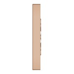 Shower (jet), color: Pink Gold material: Brass surface: Brushed Wall-mounted shower heads