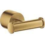 Hook double Flat wall mounted material: Brass, color: Gold surface: Brushed Hook double Flat wall mounted material: Brass, color: Gold surface: Brushed Hooks